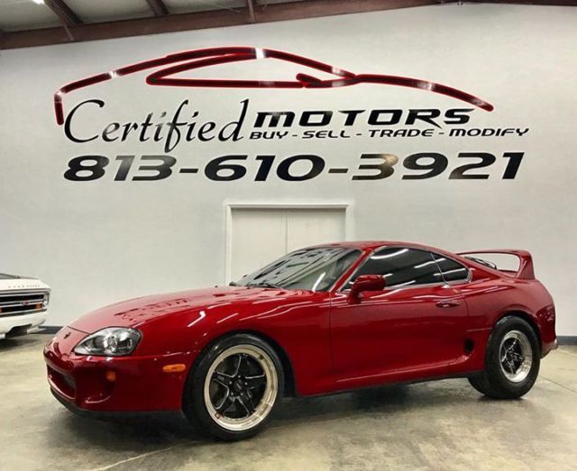 1994 Red Toyota Supra