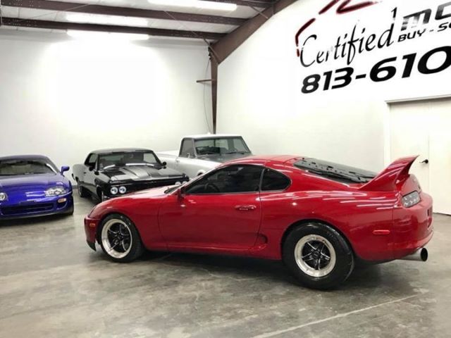 1994 Red Toyota Supra