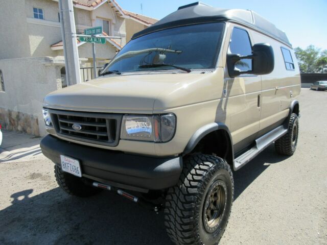 1994 Tan Ford E-Series Van Van Camper