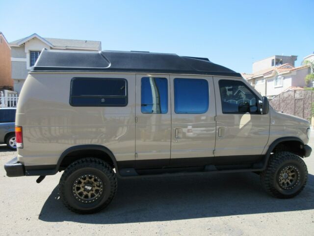 1994 Tan Ford E-Series Van Van Camper