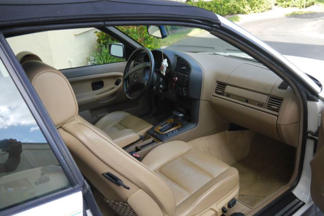 1994 White BMW 3-Series Convertible