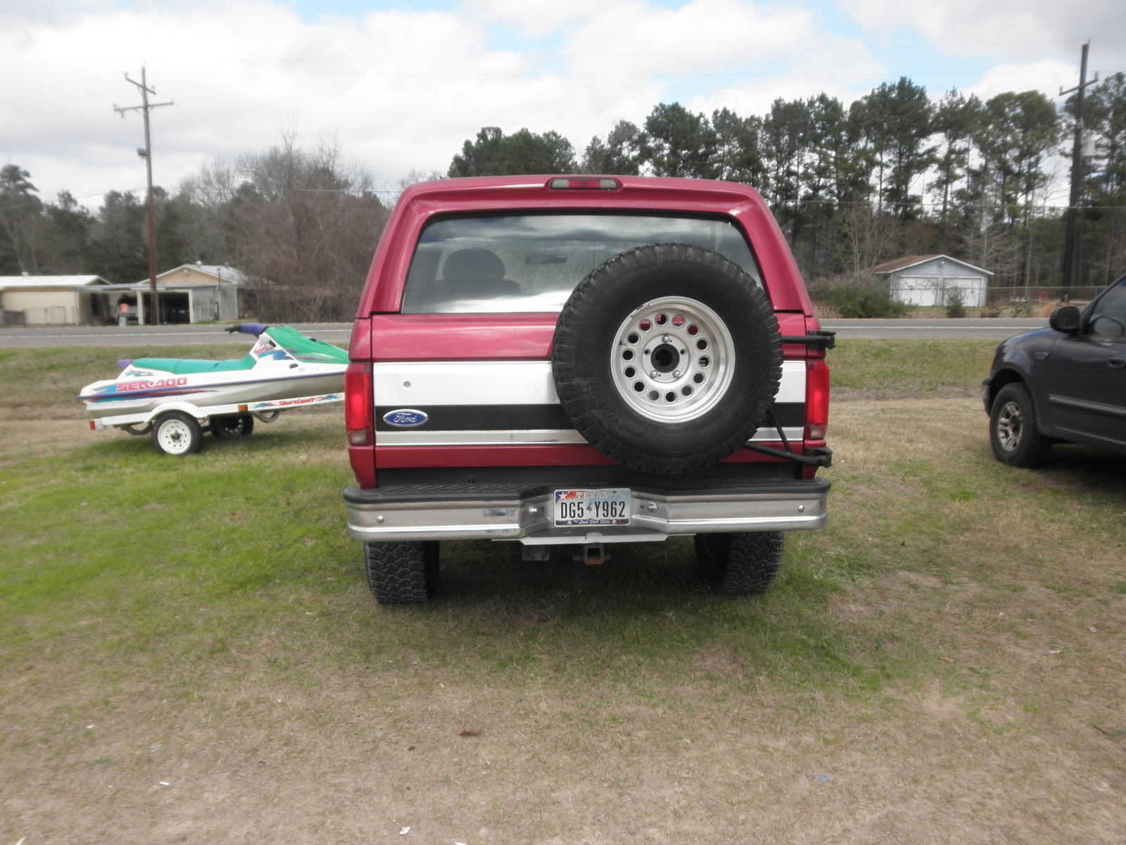 1994 Red Ford Bronco SUV