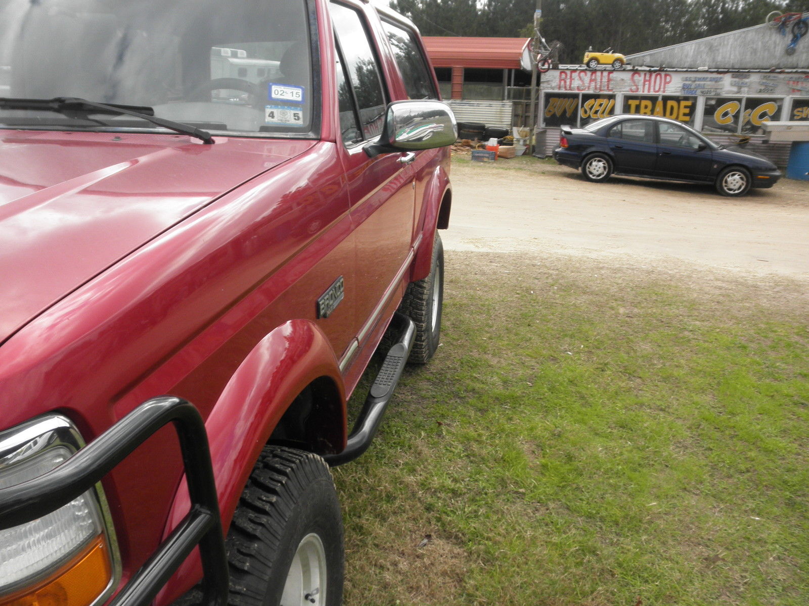 1994 Red Ford Bronco SUV