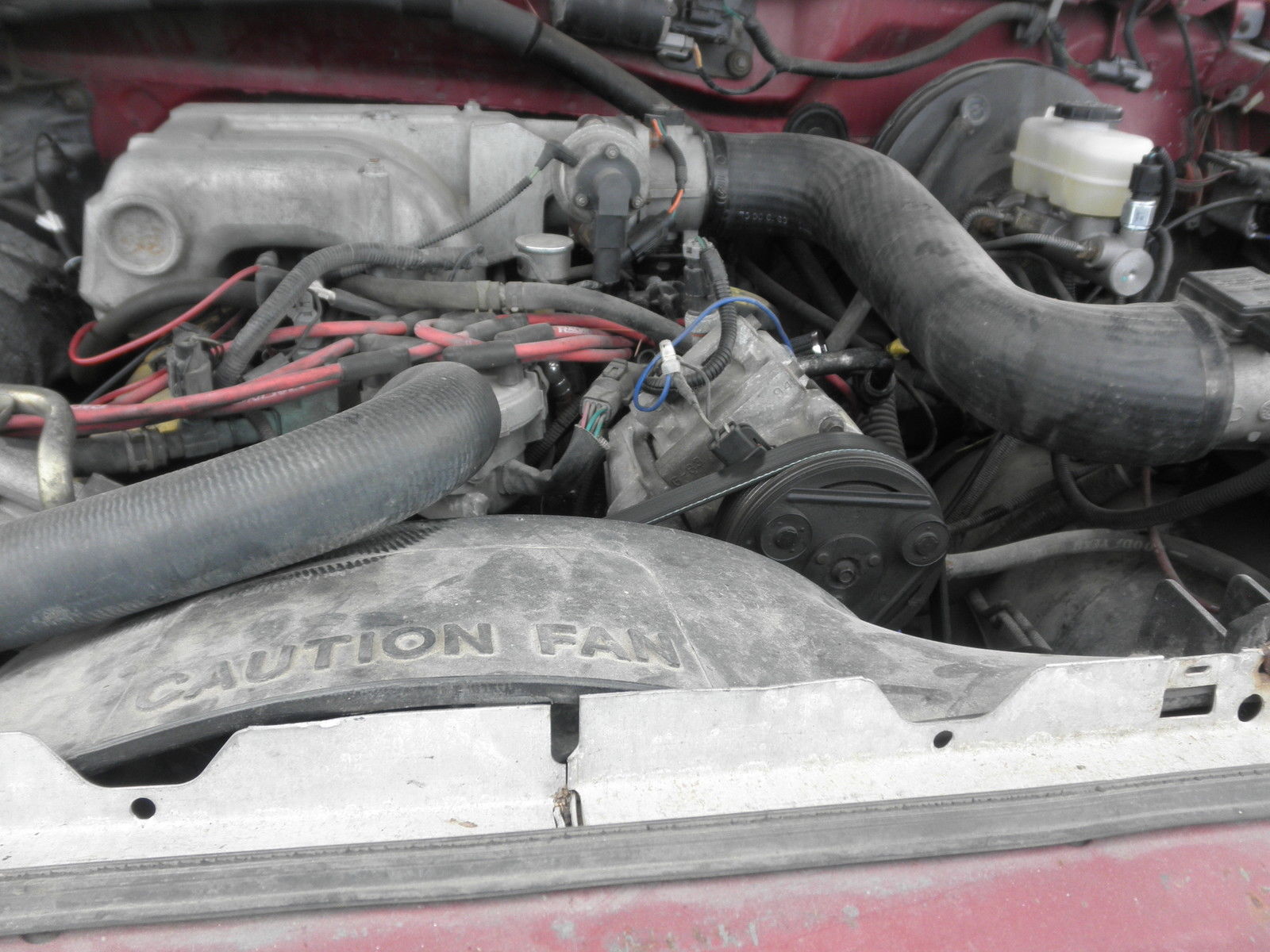 1994 Red Ford Bronco SUV