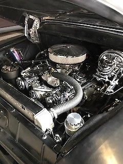 1955 matte black Chevrolet Other Pickups side step short bed pick up