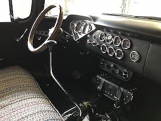 1955 matte black Chevrolet Other Pickups side step short bed pick up