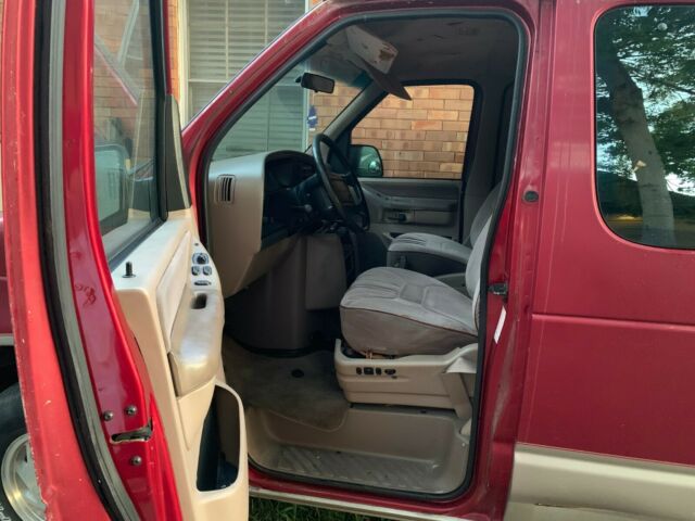 1985 Red Ford E-Series Van