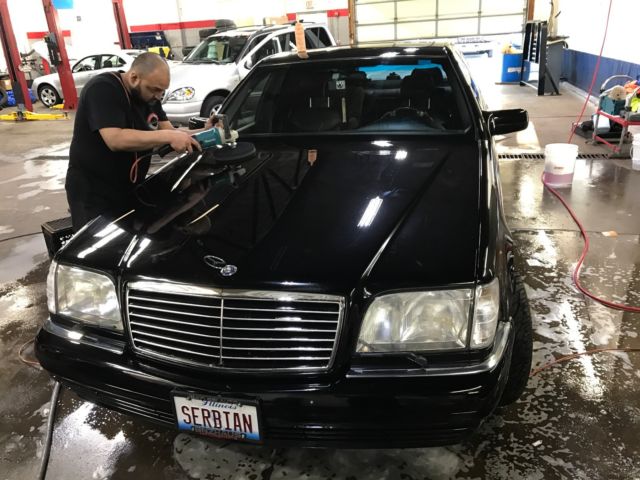 1995 Black Mercedes-Benz S-Class Sedan
