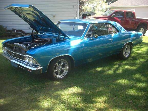1966 Blue Chevrolet Malibu Coupe