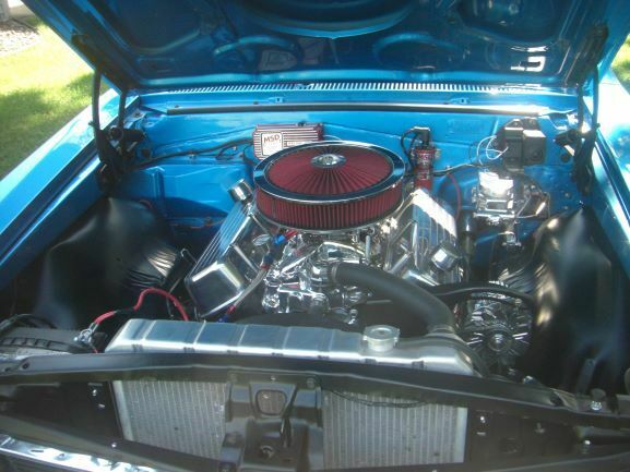 1966 Blue Chevrolet Malibu Coupe