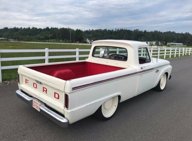 1966 White Ford F-100 Pickup