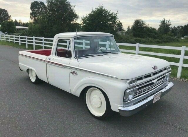 1966 White Ford F-100 Pickup