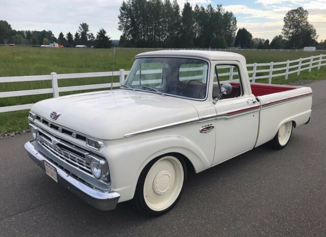 1966 White Ford F-100 Pickup