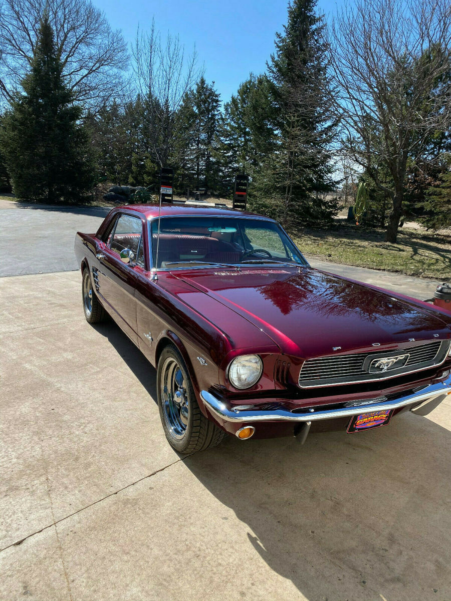 1966 Brandy Wine Ford Mustang Coupe