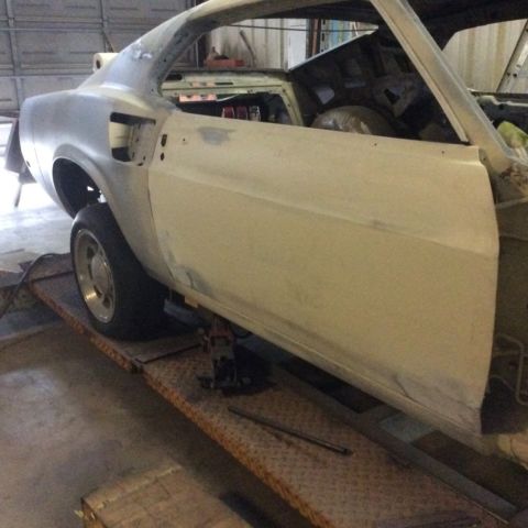 1969 White Ford Mustang