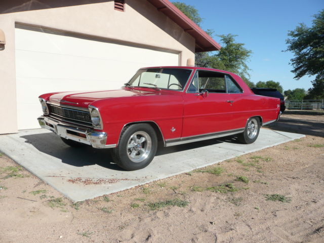1966 Red Chevrolet Nova Coupe