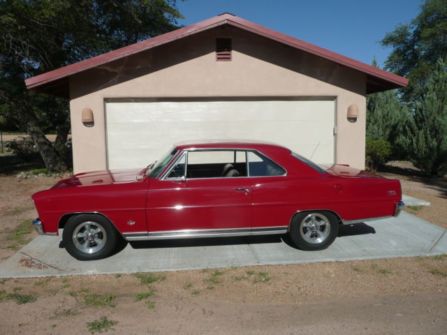 1966 Red Chevrolet Nova Coupe