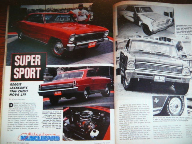 1966 Red Chevrolet Nova Coupe