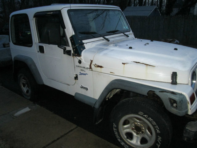 1977 White Jeep Wrangler