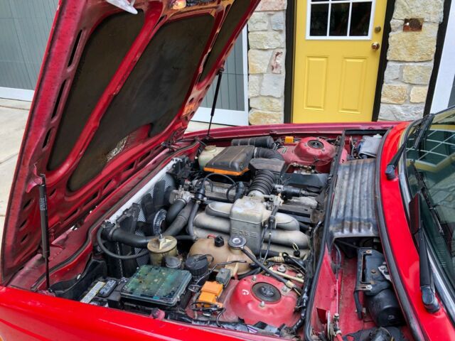 1988 Red BMW 6-Series Sedan