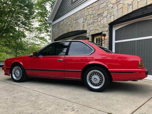 1988 Red BMW 6-Series Sedan