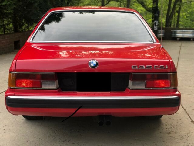 1988 Red BMW 6-Series Sedan