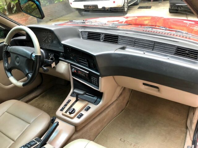 1988 Red BMW 6-Series Sedan