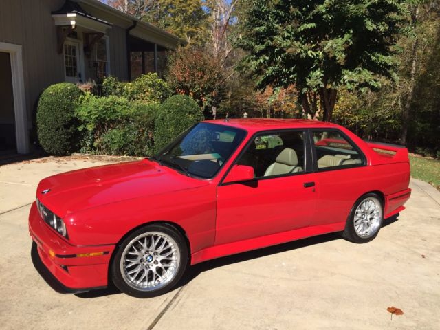 1988 Red BMW M3 Coupe