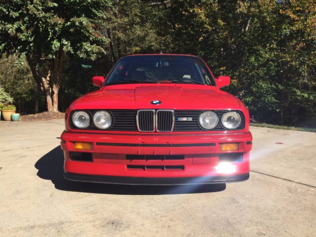 1988 Red BMW M3 Coupe