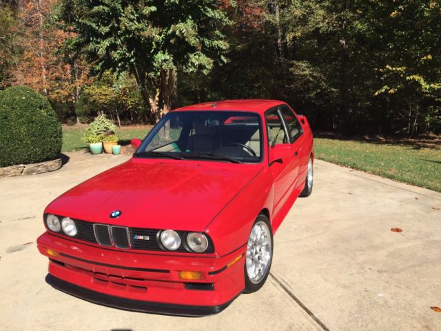 1988 Red BMW M3 Coupe
