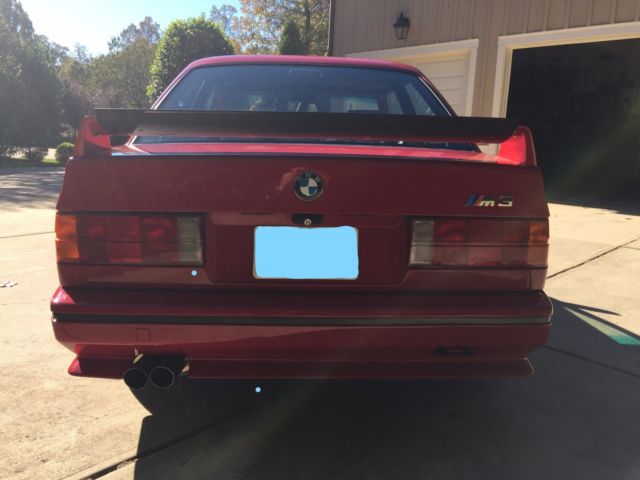 1988 Red BMW M3 Coupe