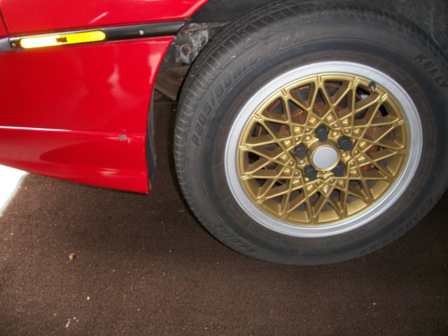 1988 Red Pontiac Fiero Coupe