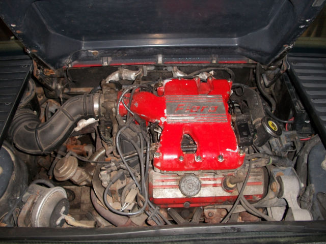 1988 Red Pontiac Fiero Coupe