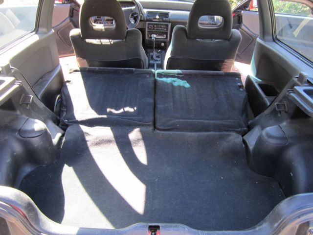 1991 Red Honda Civic Hatchback