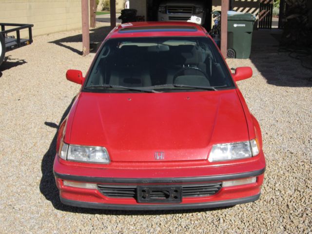1991 Red Honda Civic Hatchback