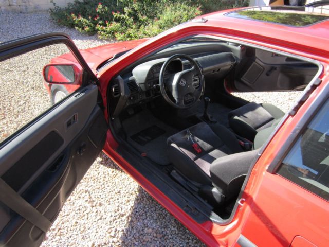 1991 Red Honda Civic Hatchback