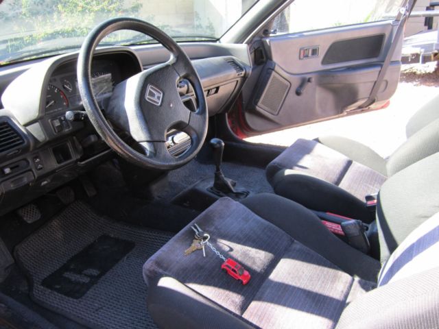 1991 Red Honda Civic Hatchback