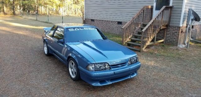 1989 Blue Ford Mustang Coupe