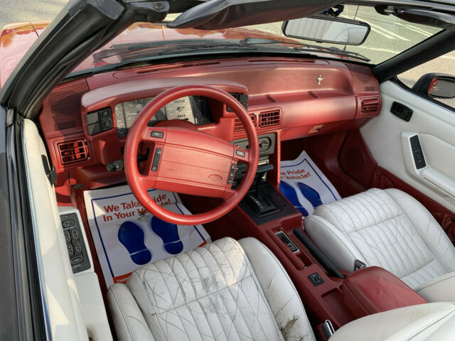 1992 Red Ford Mustang Convertible