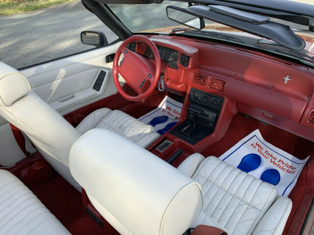 1992 Red Ford Mustang Convertible