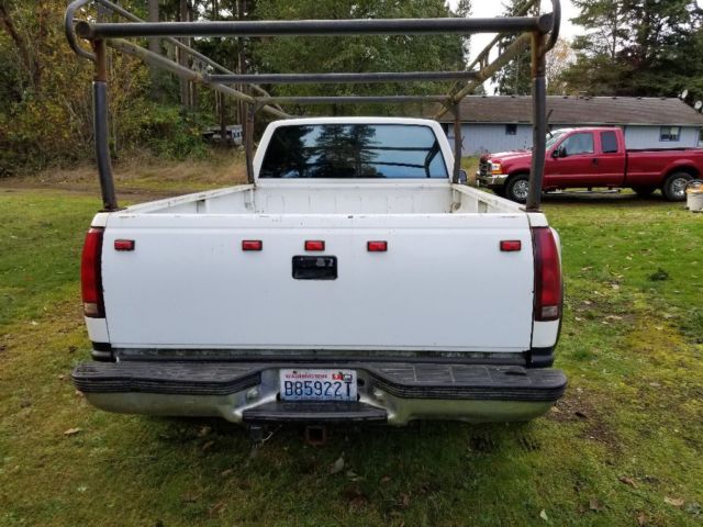 1993 White Chevrolet C/K Pickup 3500 Extended Cab Pickup