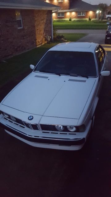 1989 White BMW 6-Series Coupe