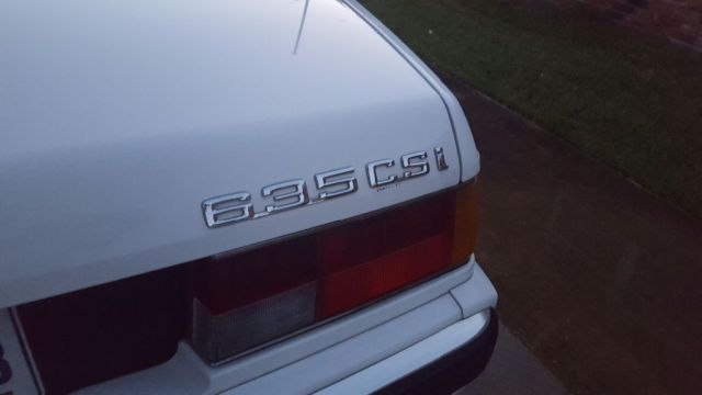 1989 White BMW 6-Series Coupe