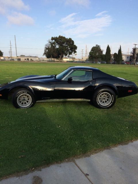 1976 Black Chevrolet Corvette Coupe