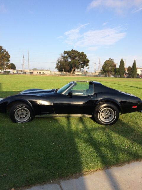 1976 Black Chevrolet Corvette Coupe
