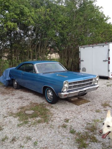 1966 one red and other blue Ford Fairlane 2 door hard tops