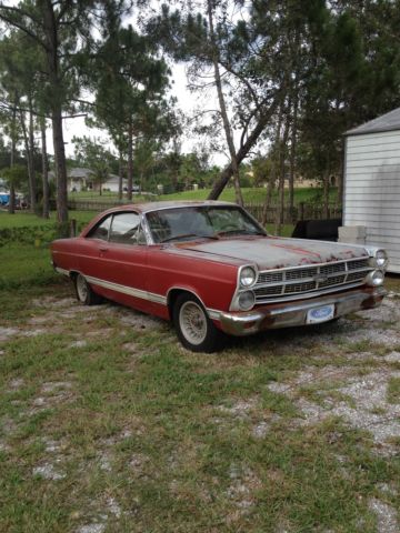 1966 one red and other blue Ford Fairlane 2 door hard tops