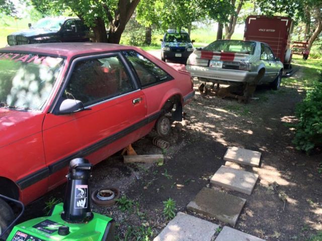 1991 red Ford Mustang foxbody