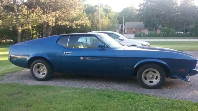 1973 Blue Ford Mustang Fastback