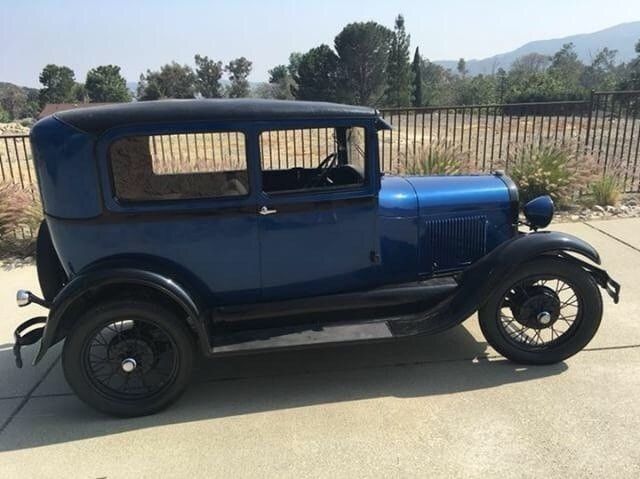 1929 Blue Ford Model A Sedan